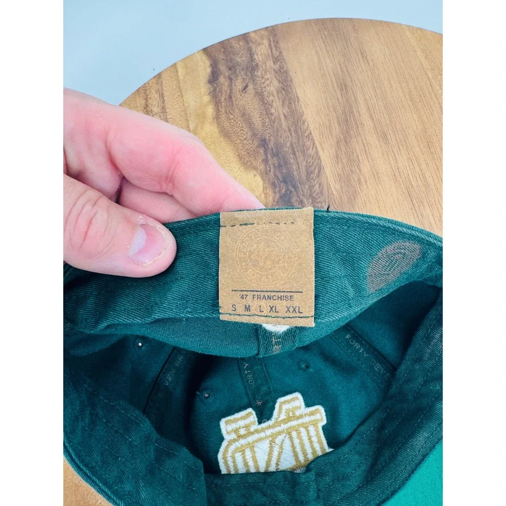 '47 Brand Notre Dame Fighting Irish Hat Mens OSFM Green Gold Shamrock Dad Cap